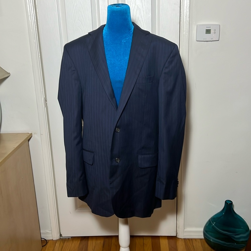 Loro Piana Dark Blue Striped Blazer